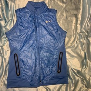 Nike Women's Golf Golfing Gilet Puffer Vest Blue running vest size L